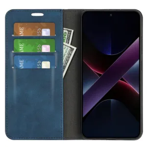 MAGNETIC Zaklápací kryt pre Xiaomi Poco X7 Pro modrý