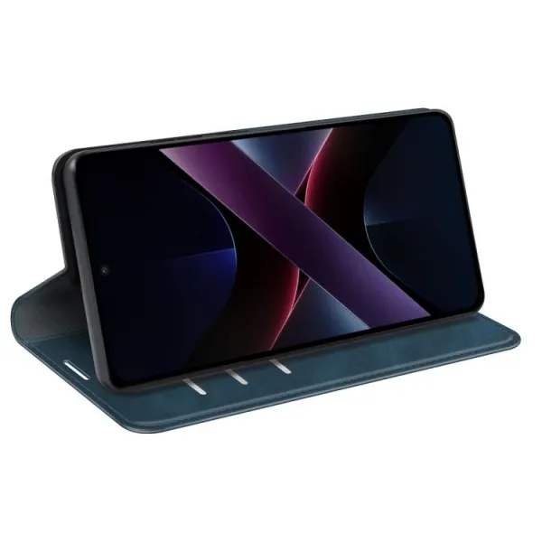 MAGNETIC Zaklápací kryt pre Xiaomi Poco X7 Pro modrý