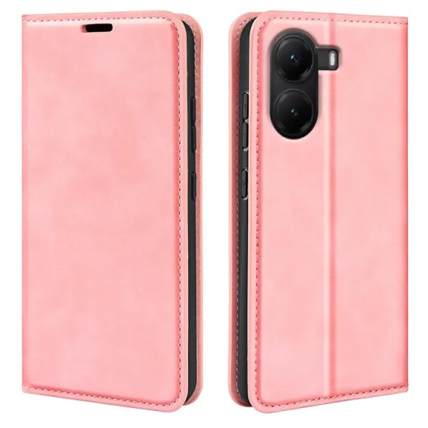 MAGNETIC Zaklápací kryt pre Xiaomi Poco X7 Pro ružový