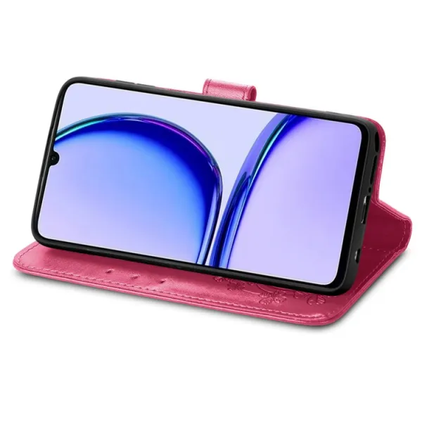 ART FLOWERS Peňaženkový obal pre Realme C53 tmavoružový