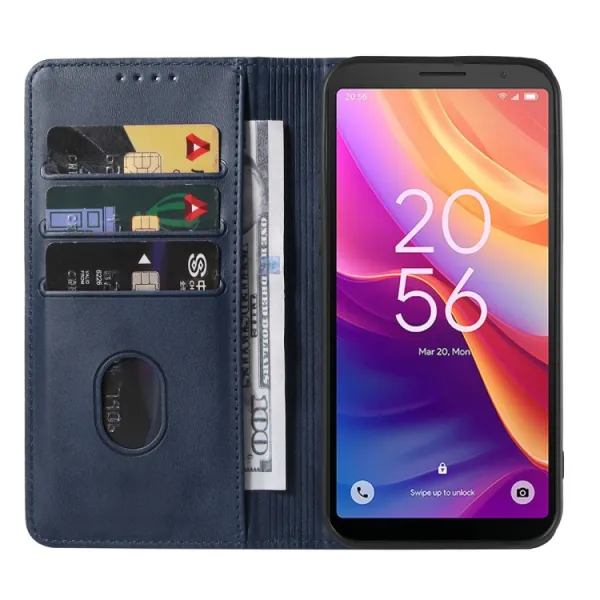 MAGNETIC Zaklápací kryt pre TCL 501 modrý