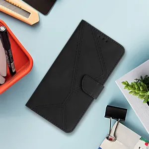 STITCHED Peňaženkový kryt pre Honor 200 Smart 5G čierny