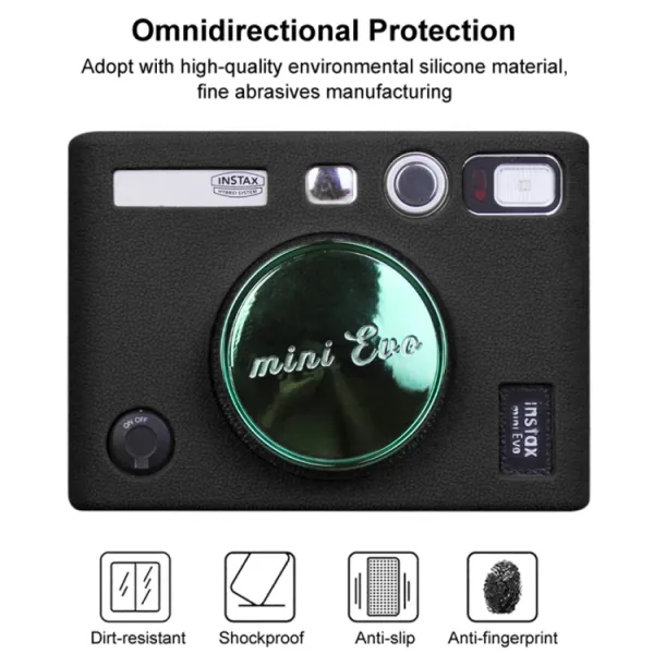 PULUZ SOFT Silikónový obal pre Instax Mini EVO čierny