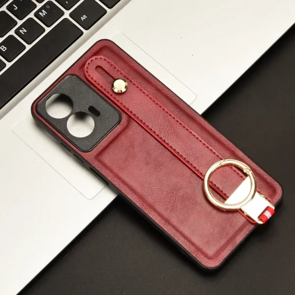 HANDY Ochranný kryt s držiakom Motorola Moto E14 červený
