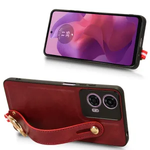 HANDY Ochranný kryt s držiakom Motorola Moto E14 červený