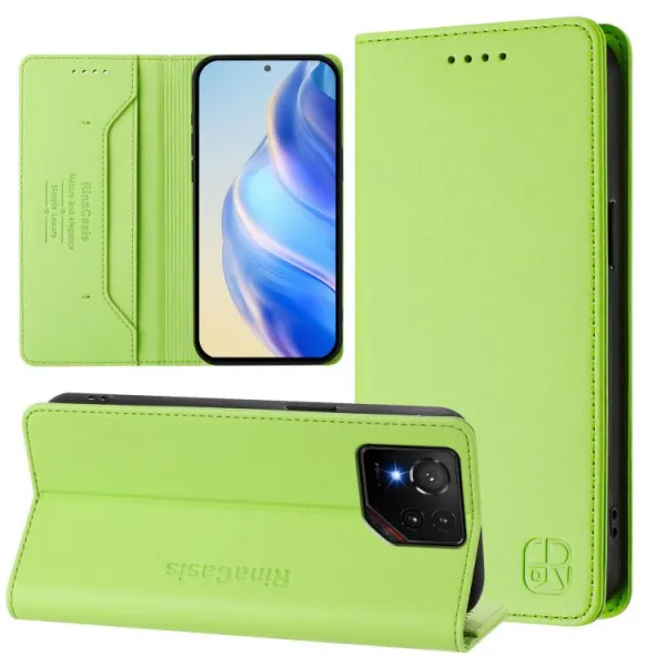 RINA Zaklápacie puzdro pre Asus ROG Phone 9 / ROG Phone 9 Pro svetlozelené