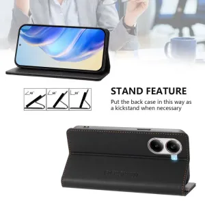 RINA Zaklápacie puzdro pre Xiaomi Poco X7 Pro čierne