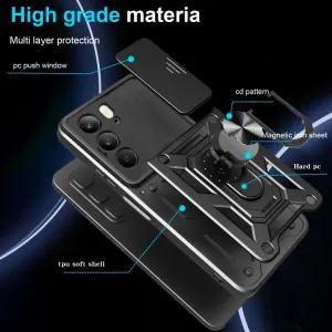 RING CAMERA Kryt s držiakom pre Realme C75 / Realme 14x 5G modrý