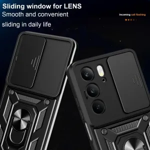 RING CAMERA Kryt s držiakom pre Realme C75 / Realme 14x 5G modrý