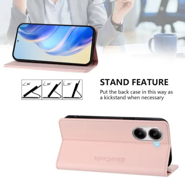 RINA Zaklápacie puzdro pre Xiaomi Poco X7 Pro ružové