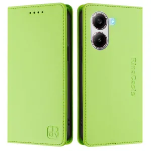 RINA Zaklápacie puzdro pre Xiaomi Poco X7 Pro svetlozelené