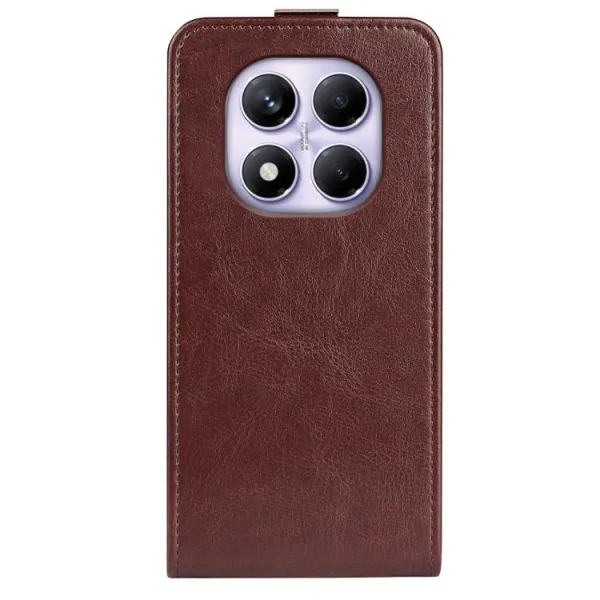Vyklápacie puzdro pre Xiaomi Redmi Note 14 Pro hnedé
