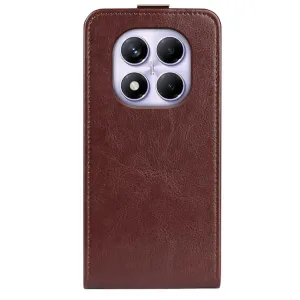 Vyklápacie puzdro pre Xiaomi Redmi Note 14 Pro hnedé
