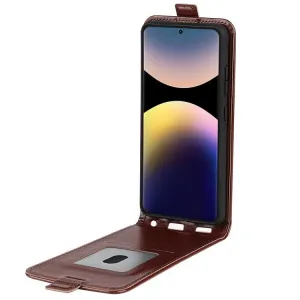 Vyklápacie puzdro pre Xiaomi Redmi Note 14 Pro hnedé