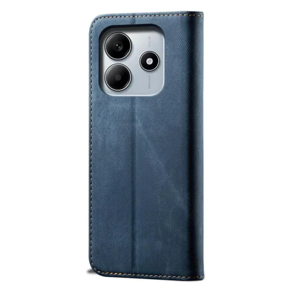 DENIM Peňaženkový kryt pre Xiaomi Redmi Note 14 modrý
