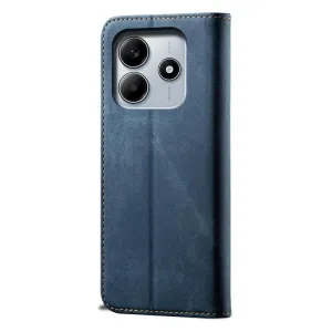 DENIM Peňaženkový kryt pre Xiaomi Redmi Note 14 modrý