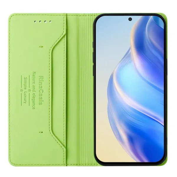 RINA Zaklápacie puzdro pre Oppo A5 Pro 5G svetlozelené