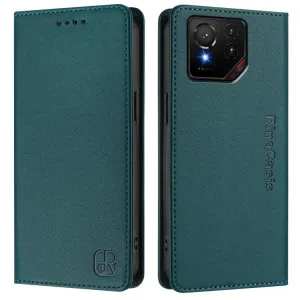 RINA Zaklápacie puzdro pre Asus ROG Phone 9 / ROG Phone 9 Pro tmavozelené