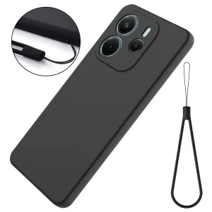 RUBBER Ochranný kryt pre Xiaomi Redmi Note 14 čierny