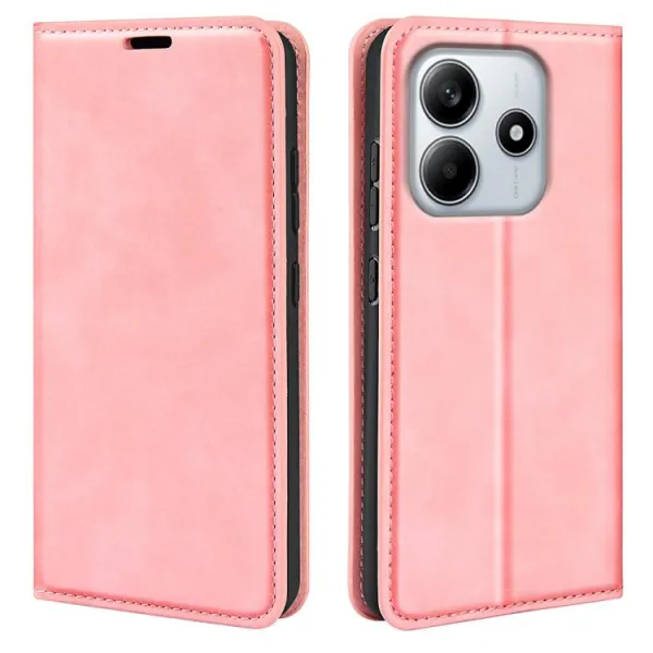 MAGNETIC Zaklápací kryt pre Xiaomi Redmi Note 14 ružový