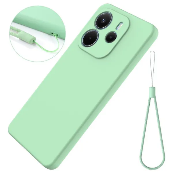 RUBBER Ochranný kryt pre Xiaomi Redmi Note 14 zelený