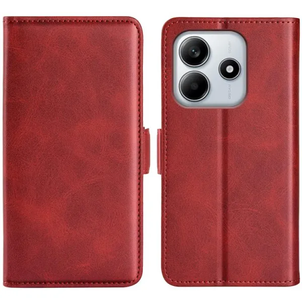 SIDE Peňaženkové puzdro pre Xiaomi Redmi Note 14 červené