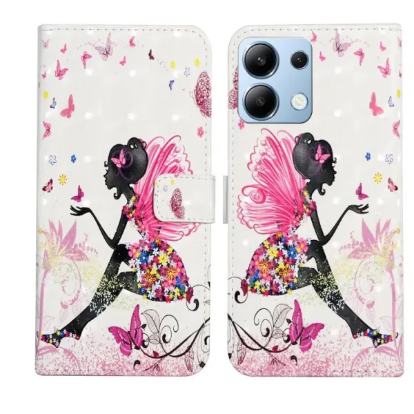 ART Peňaženkový kryt pre Xiaomi Redmi Note 14 FLOWER FAIRY