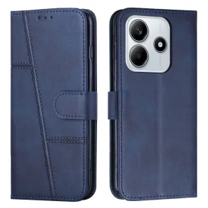 STITCHED Peňaženkový kryt pre Xiaomi Redmi Note 14 modrý
