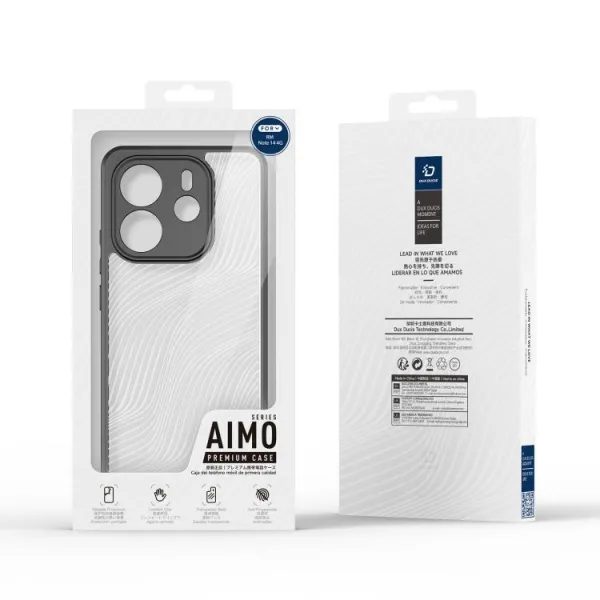 DUX AIMO Ochranný kryt pre Xiaomi Redmoi Note 14 čierny