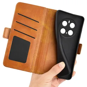 SIDE Peňaženkové puzdro pre Honor Magic7 Pro 5G svetlohnedé