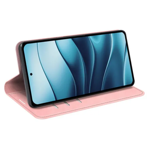 MAGNETIC Zaklápací kryt pre Xiaomi Redmi Note 14 ružový