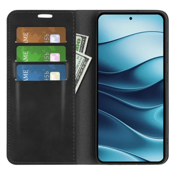 MAGNETIC Zaklápací kryt pre Xiaomi Redmi Note 14 čierny