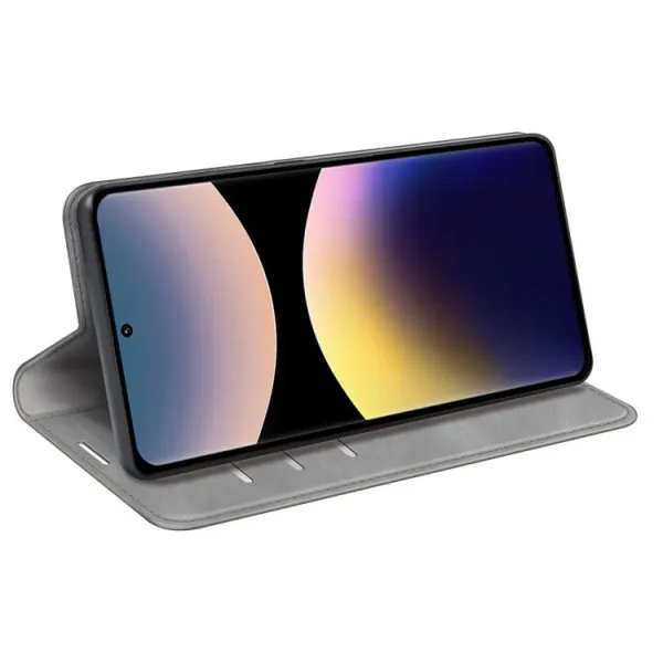MAGNETIC Zaklápací kryt pre Xiaomi Redmi Note 14 Pro šedý