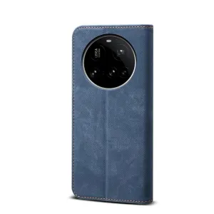 DENIM Peňaženkový kryt pre Xiaomi 15 Ultra modrý