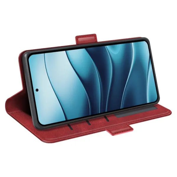 SIDE Peňaženkové puzdro pre Xiaomi Redmi Note 14 červené