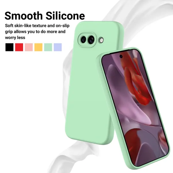 RUBBER Ochranný kryt pre Google Pixel 9a zelený