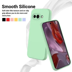 RUBBER Ochranný kryt pre Google Pixel 9a zelený