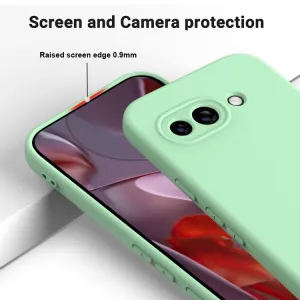 RUBBER Ochranný kryt pre Google Pixel 9a zelený