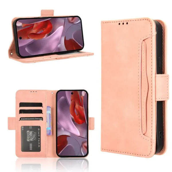 SLOT Peňaženkový obal pre Google Pixel 9a ružový