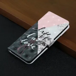 ART Peňaženkový kryt pre Xiaomi Redmi Note 14 STITCH MARBLE