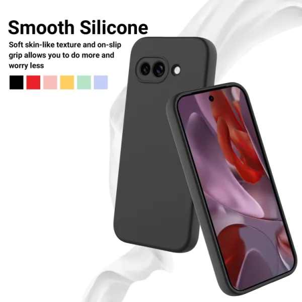 RUBBER Ochranný kryt pre Google Pixel 9a čierny