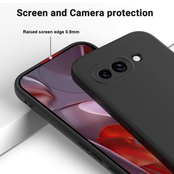 RUBBER Ochranný kryt pre Google Pixel 9a čierny