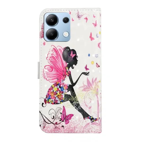 ART Peňaženkový kryt pre Xiaomi Redmi Note 14 FLOWER FAIRY
