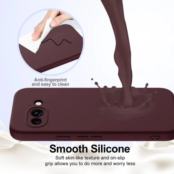 RUBBER MAGSAFE Silikónový kryt pre Google Pixel 9a bordový