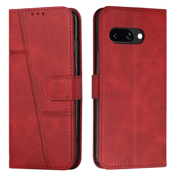 STITCHED Peňaženkový kryt pre Google Pixel 9a červený