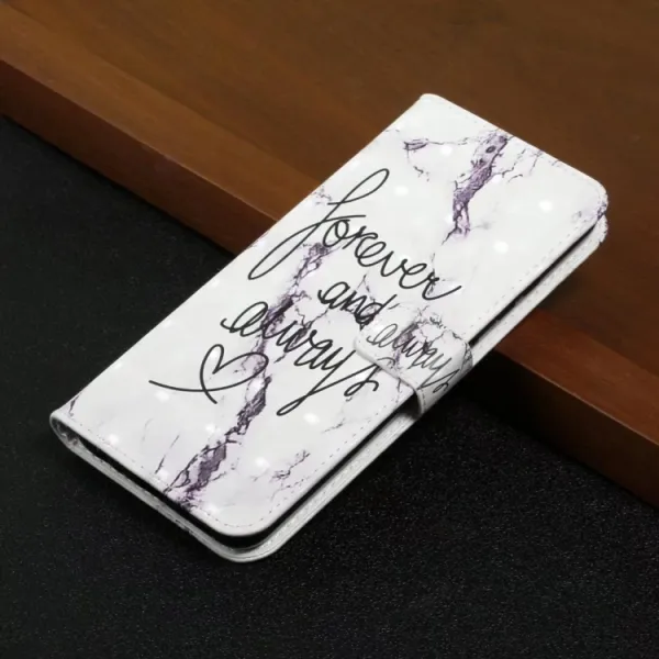 ART Peňaženkový kryt pre Xiaomi Redmi Note 14 WORDS MARBLE
