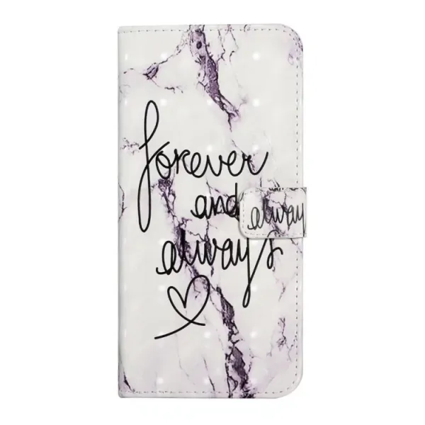 ART Peňaženkový kryt pre Xiaomi Redmi Note 14 WORDS MARBLE