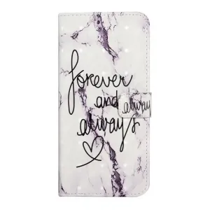 ART Peňaženkový kryt pre Xiaomi Redmi Note 14 WORDS MARBLE
