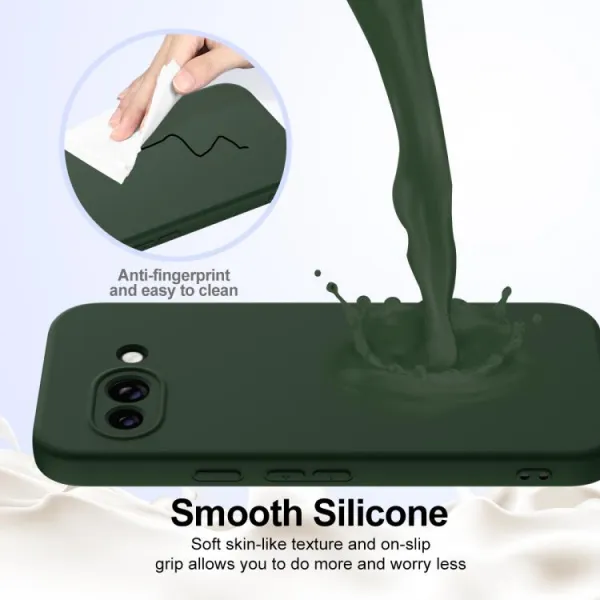RUBBER MAGSAFE Silikónový kryt pre Google Pixel 9a zelený