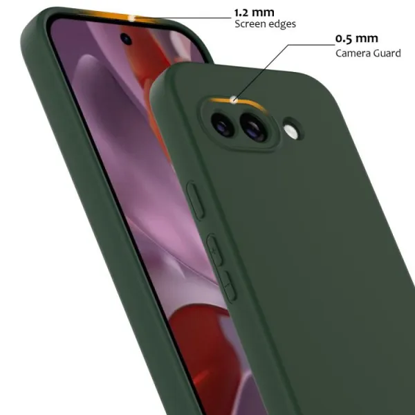 RUBBER MAGSAFE Silikónový kryt pre Google Pixel 9a zelený